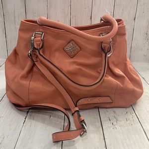 Simply Vera Wang Coral Purse with Crossbody Strap